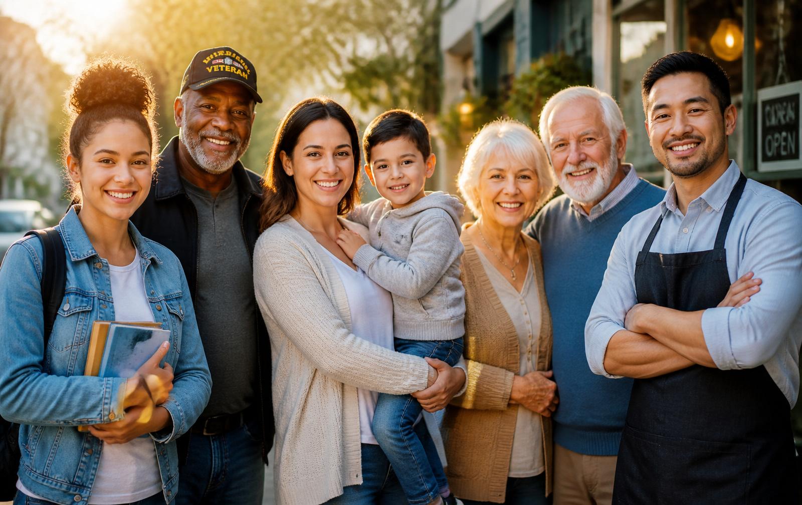 Diverse community members supported by Xeon Grant Foundation